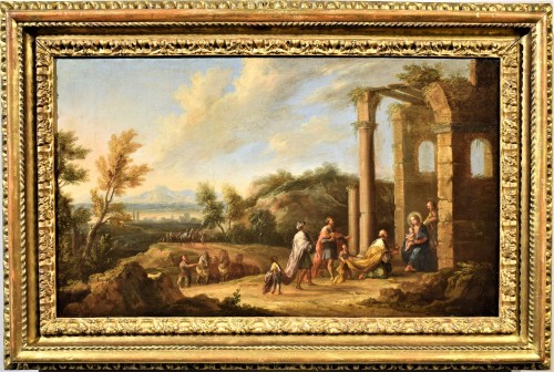Paysage arcadien avec les Mages - Andrea Locatelli (1695-1741) atelier